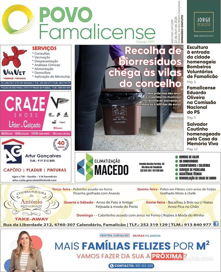 Capa O Povo Famalicense - 2026-04-22