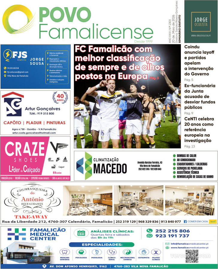 Capa O Povo Famalicense - 2026-05-20