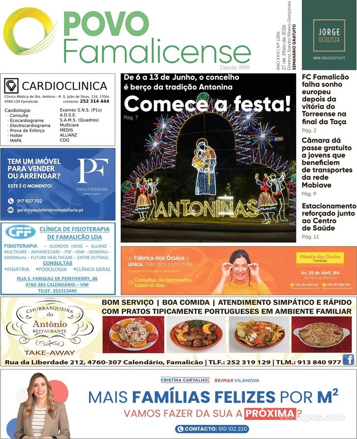 Capa O Povo Famalicense - 2026-05-27
