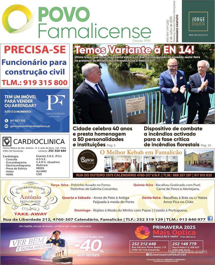 Capa O Povo Famalicense - 2025-07-01