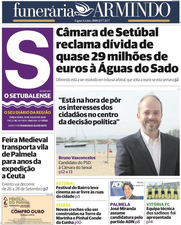 Capa O Setubalense - 2025-07-15