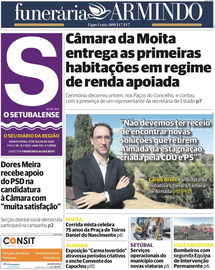 Capa O Setubalense - 2025-07-17