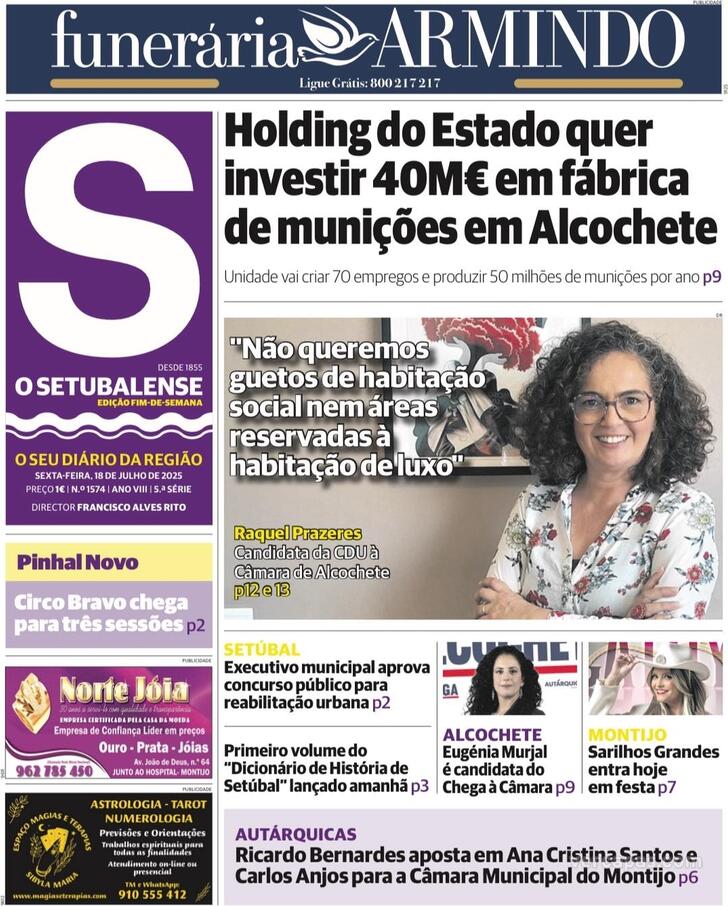Capa O Setubalense - 2025-07-18