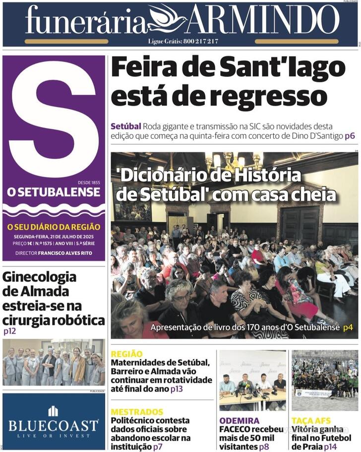 Capa O Setubalense - 2025-07-21