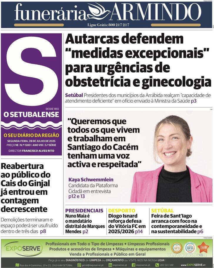 Capa O Setubalense - 2025-07-28