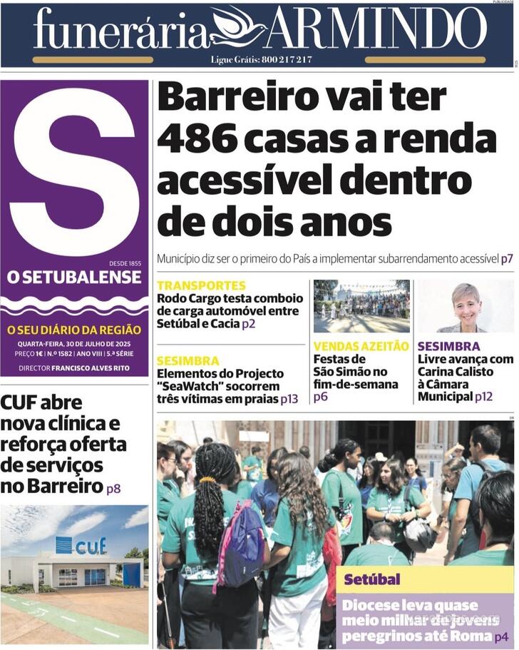 Capa O Setubalense - 2025-07-30