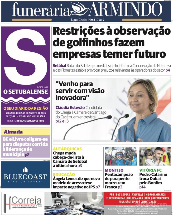 Capa O Setubalense - 2025-08-25