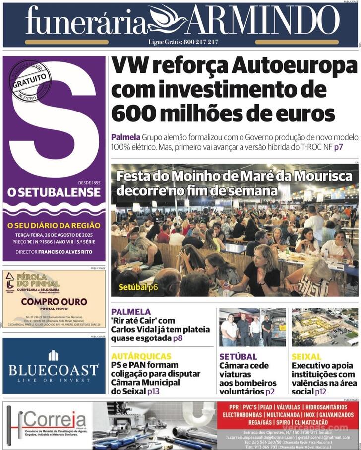Capa O Setubalense - 2025-08-26