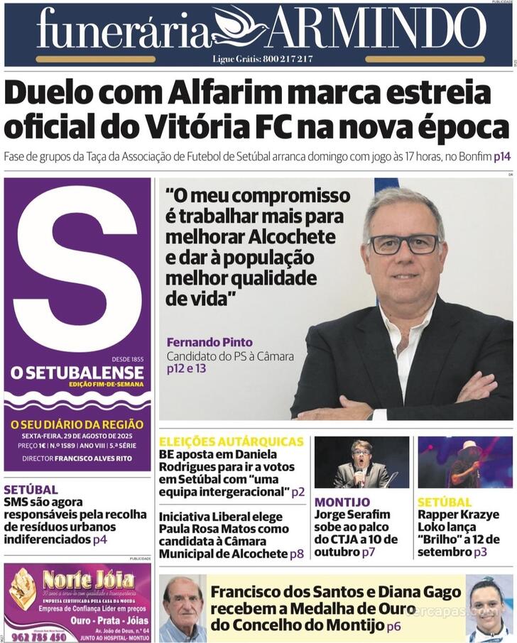 Capa O Setubalense - 2025-08-29