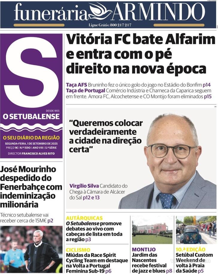 Capa O Setubalense - 2025-09-01