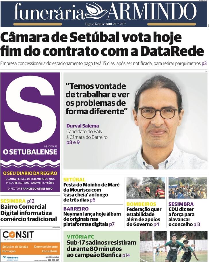 Capa O Setubalense - 2025-09-03