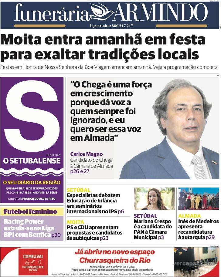 Capa O Setubalense - 2025-09-11