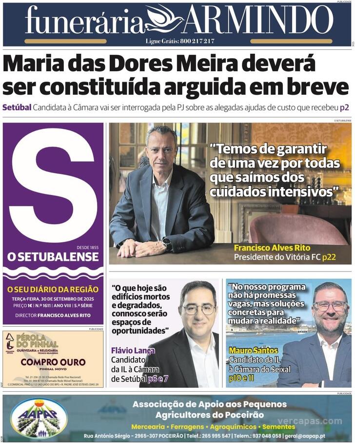 Capa O Setubalense - 2025-09-30
