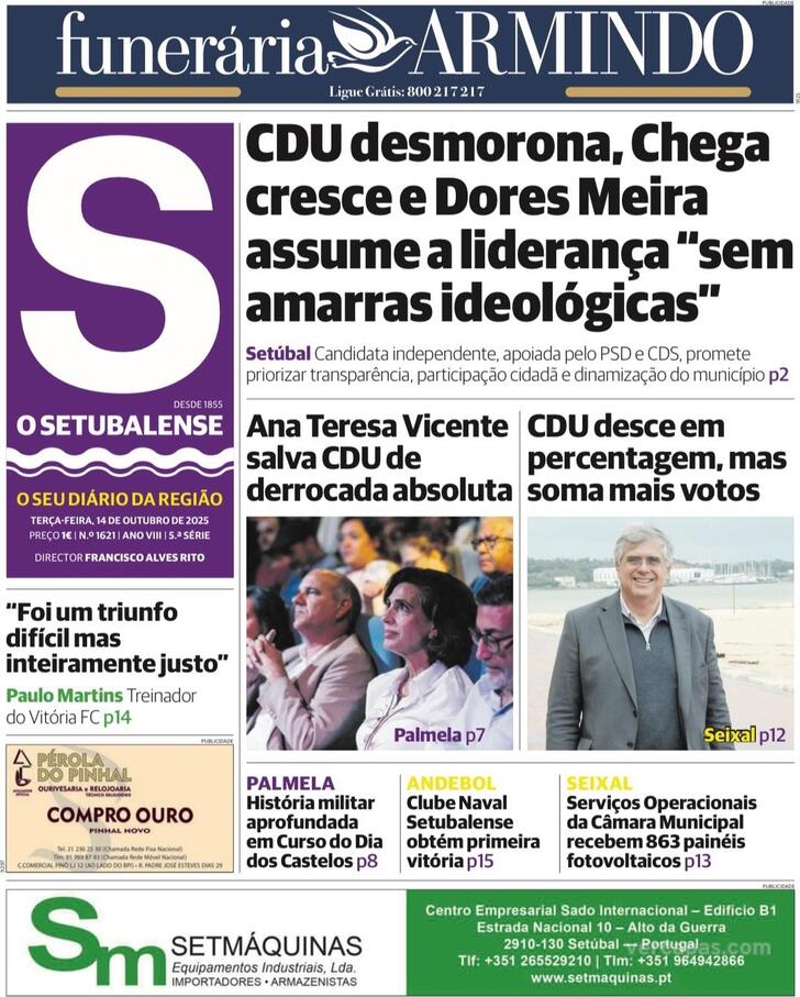 Capa O Setubalense - 2025-10-14