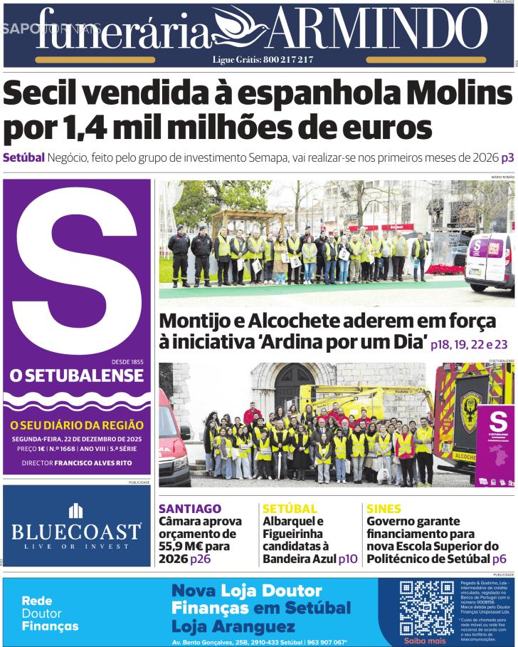 Capa O Setubalense - 2025-12-20