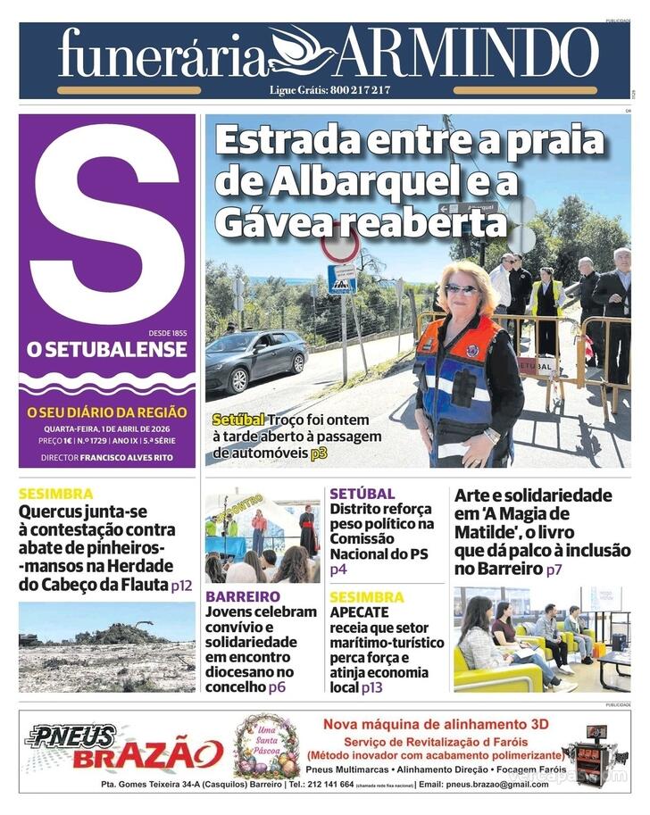 Capa O Setubalense - 2026-04-01