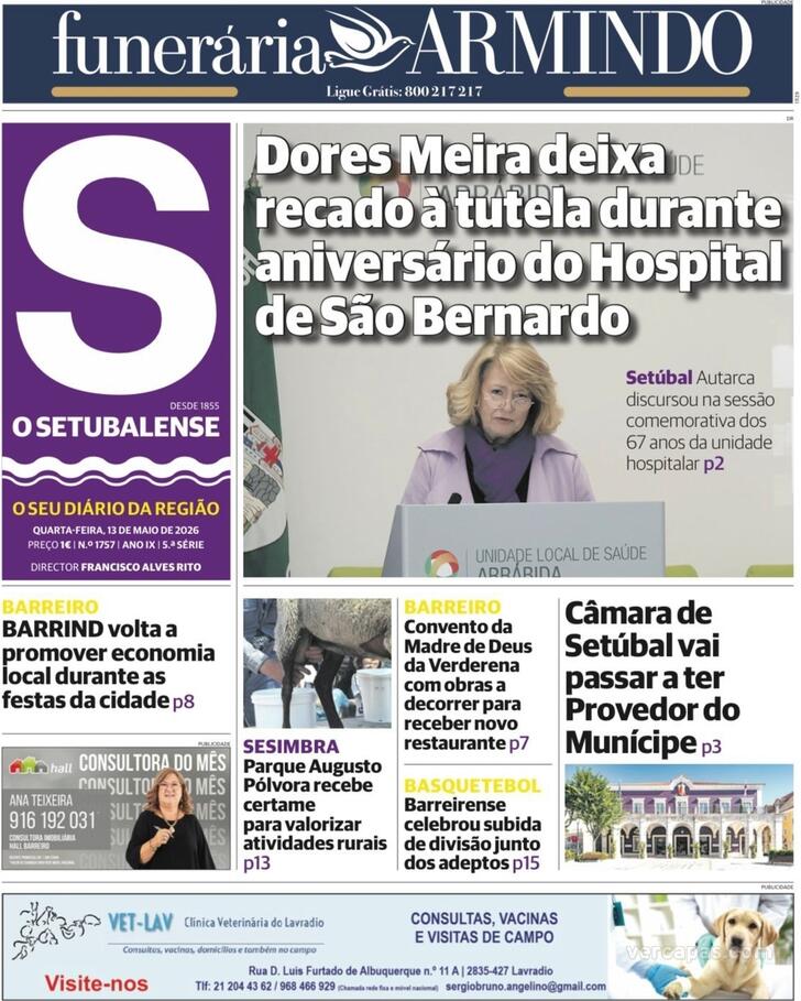 Capa O Setubalense - 2026-05-13