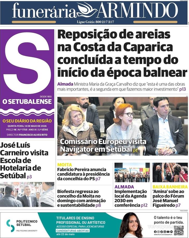 Capa O Setubalense - 2026-05-14