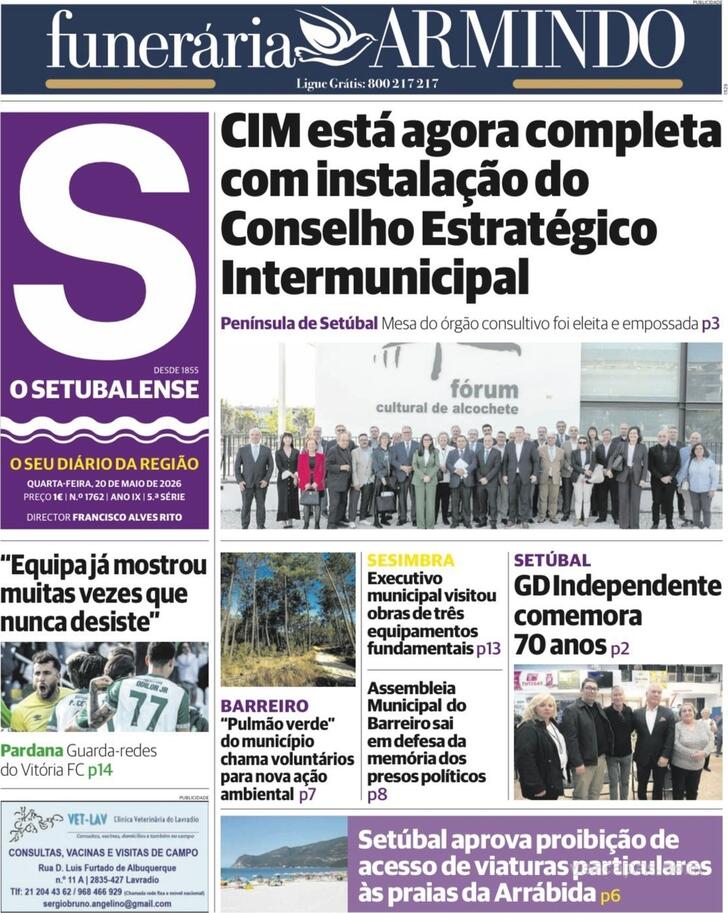Capa O Setubalense - 2026-05-20