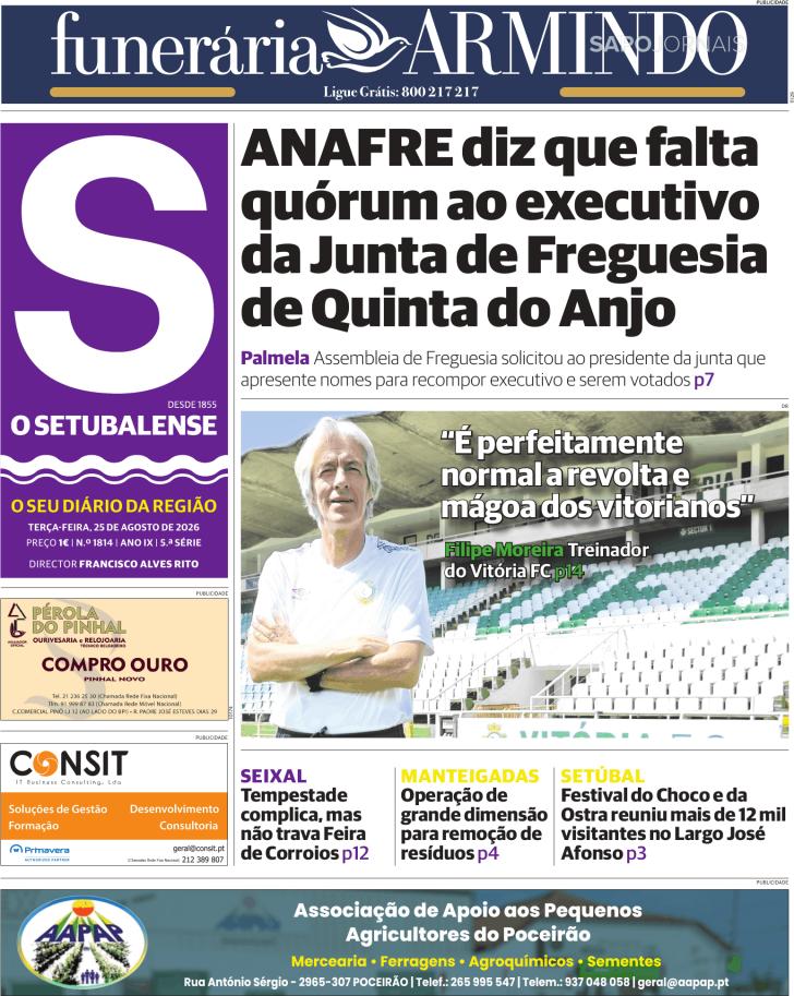 Capa O Setubalense - 2026-08-25