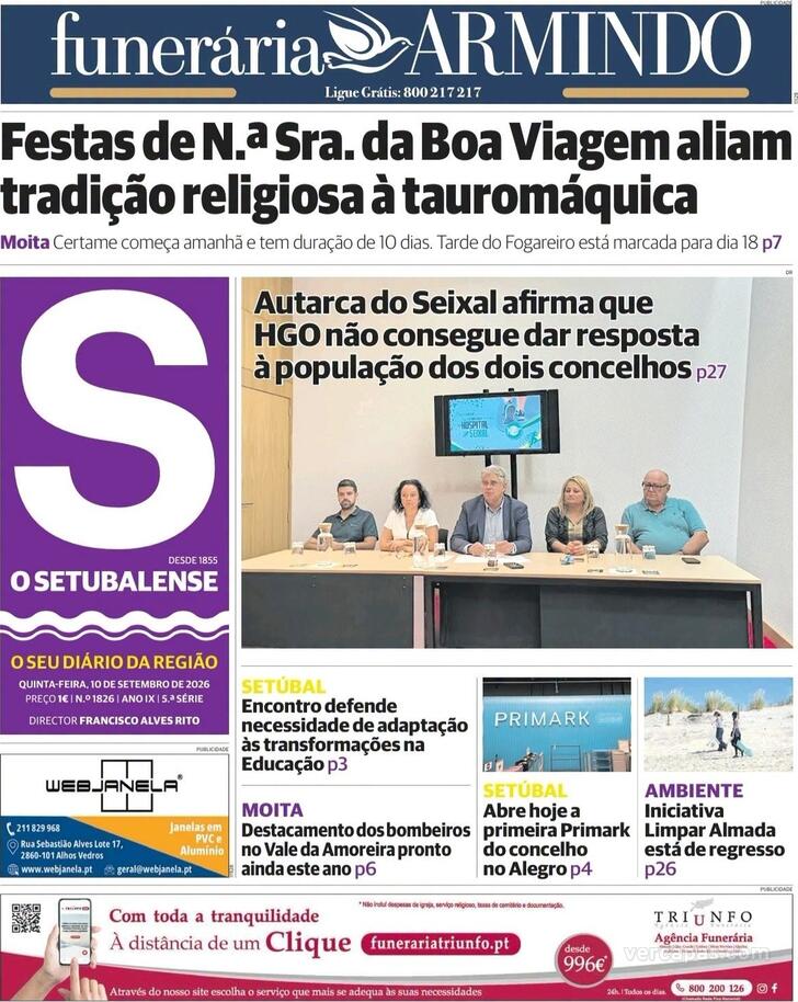Capa O Setubalense - 2026-09-10