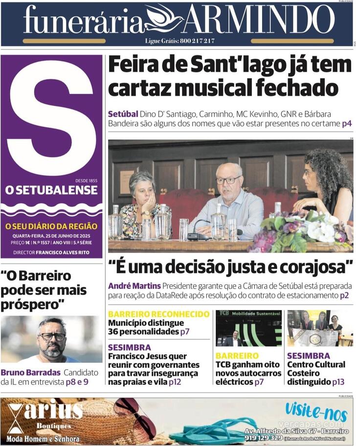 Capa O Setubalense - 2025-06-25