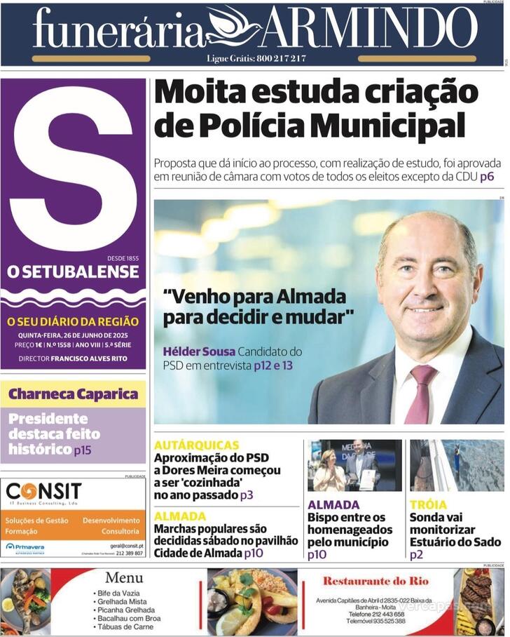 Capa O Setubalense - 2025-06-26