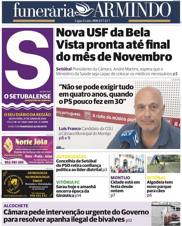 Capa O Setubalense - 2025-06-27