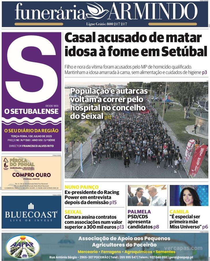Capa O Setubalense - 2025-07-01