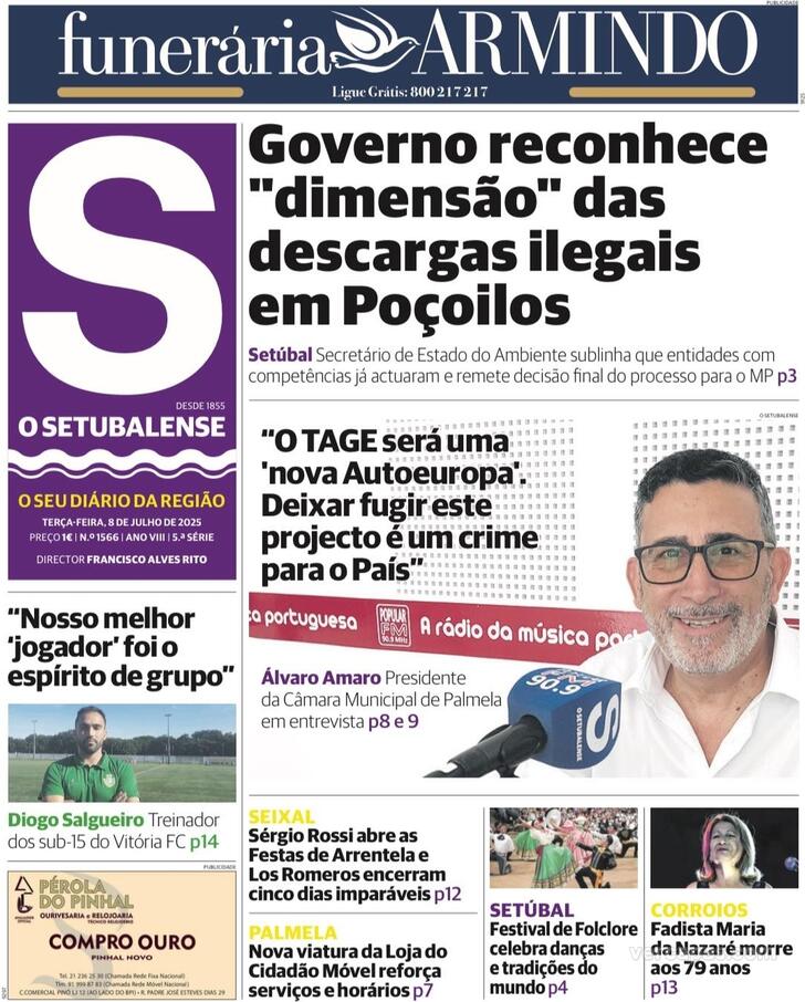 Capa O Setubalense - 2025-07-08