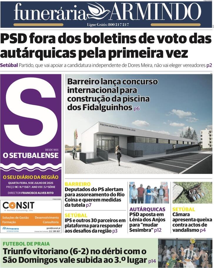 Capa O Setubalense - 2025-07-09