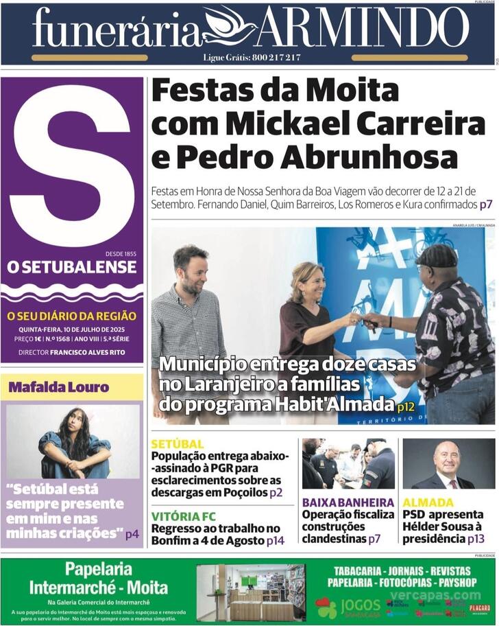 Capa O Setubalense - 2025-07-10