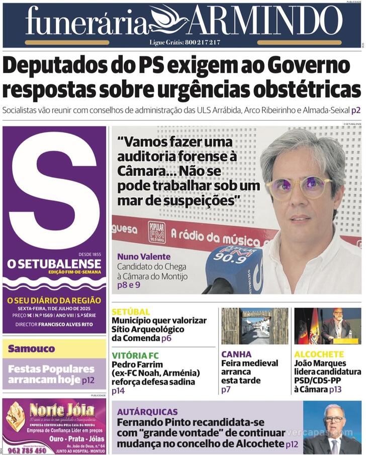 Capa O Setubalense - 2025-07-11