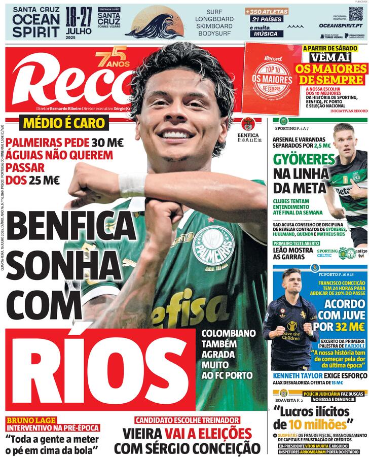 Capa Record - 2025-07-16