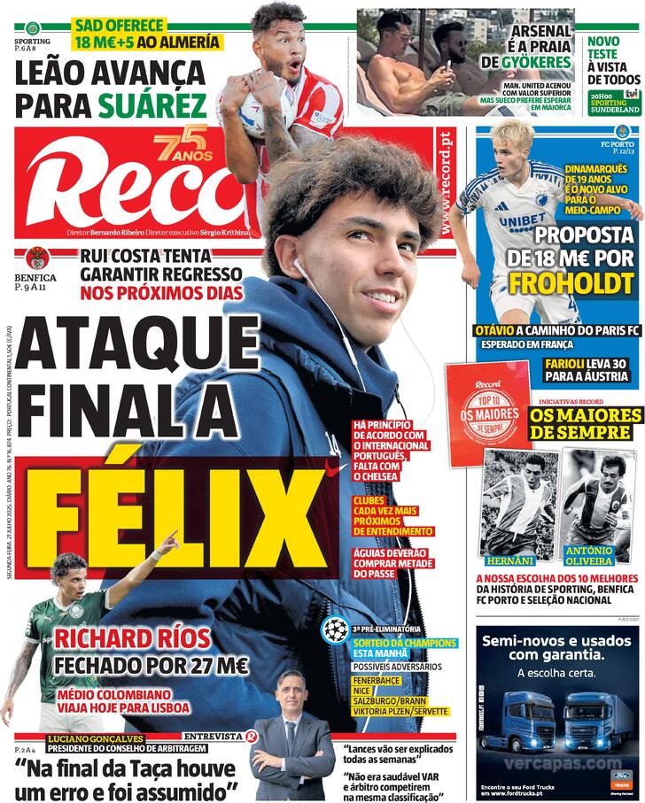 Capa Record - 2025-07-21