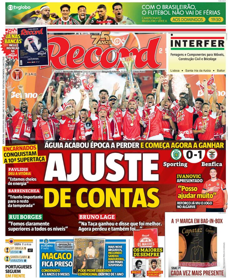 Capa Record - 2025-08-01