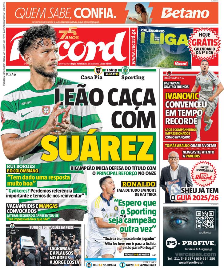 Capa Record - 2025-08-08