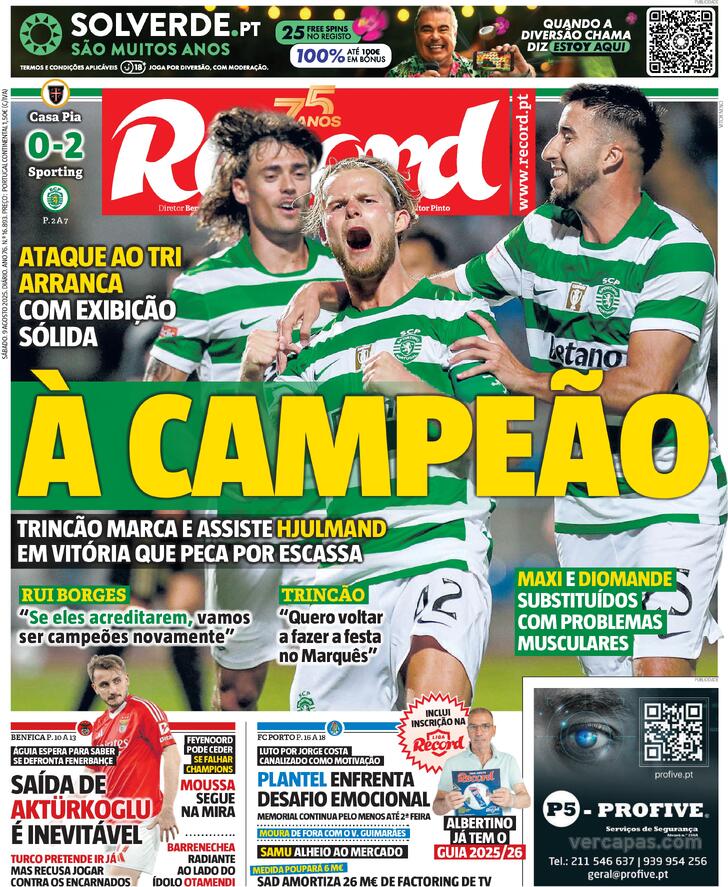 Capa Record - 2025-08-09