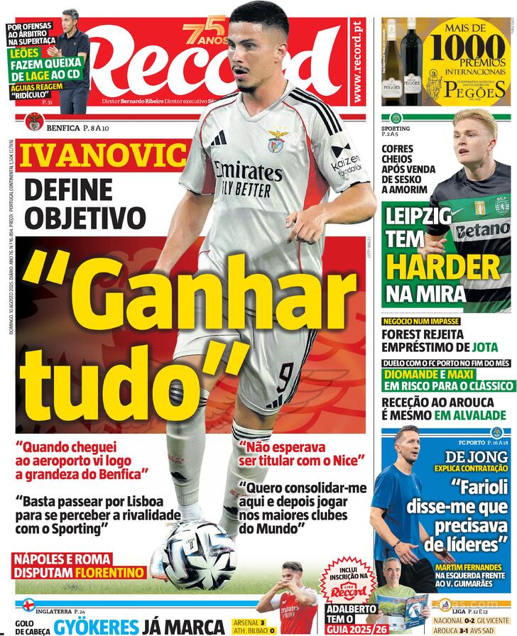 Capa Record - 2025-08-10