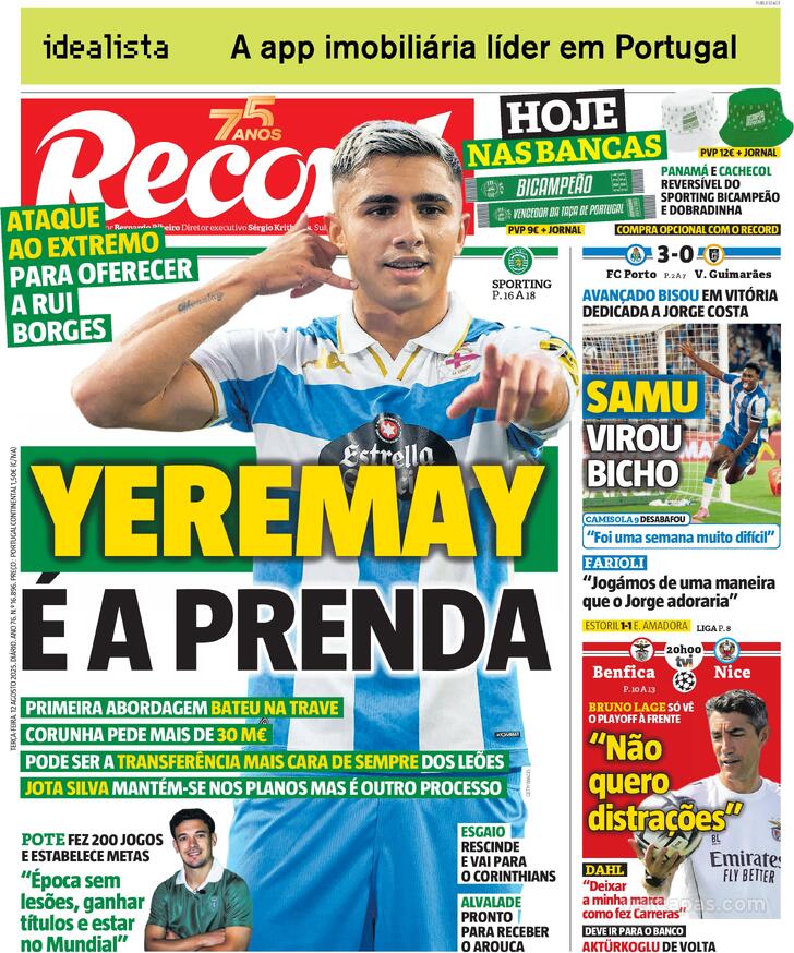 Capa Record - 2025-08-12