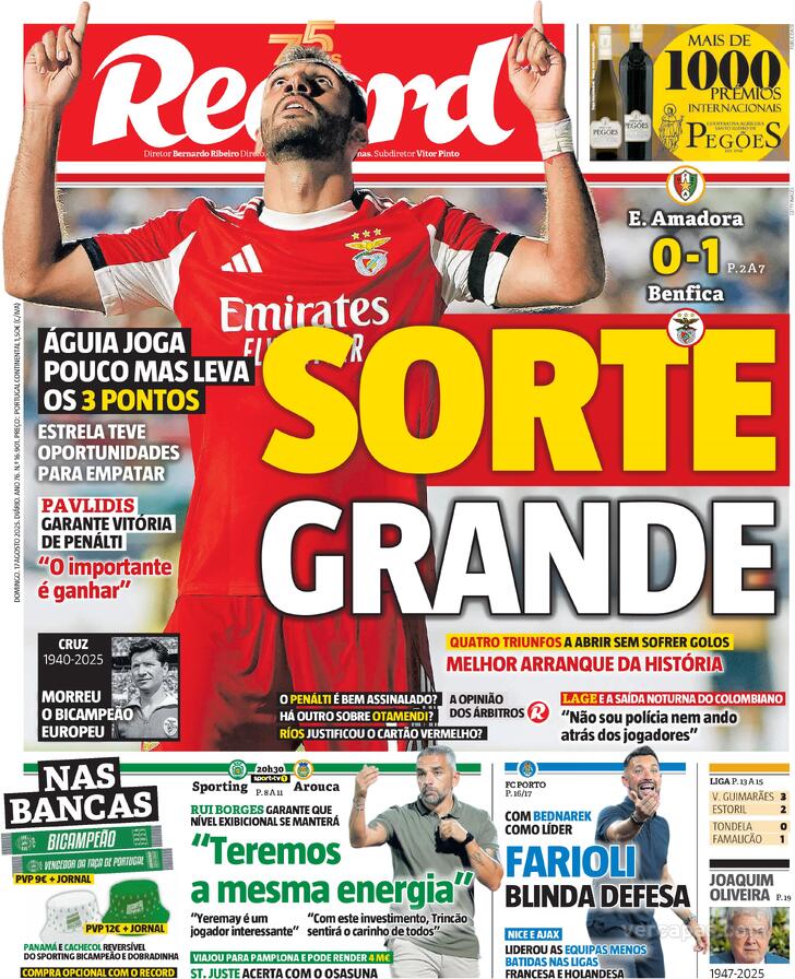 Capa Record - 2025-08-17
