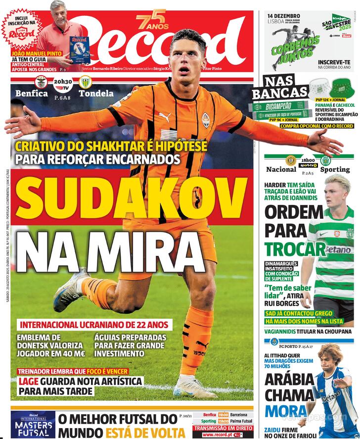 Capa Record - 2025-08-23