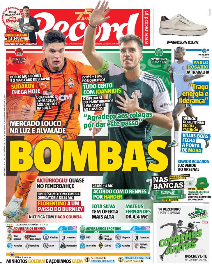 Capa Record - 2025-08-29