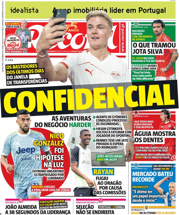 Capa Record - 2025-09-03