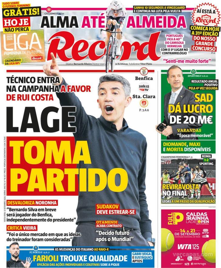 Capa Record - 2025-09-12