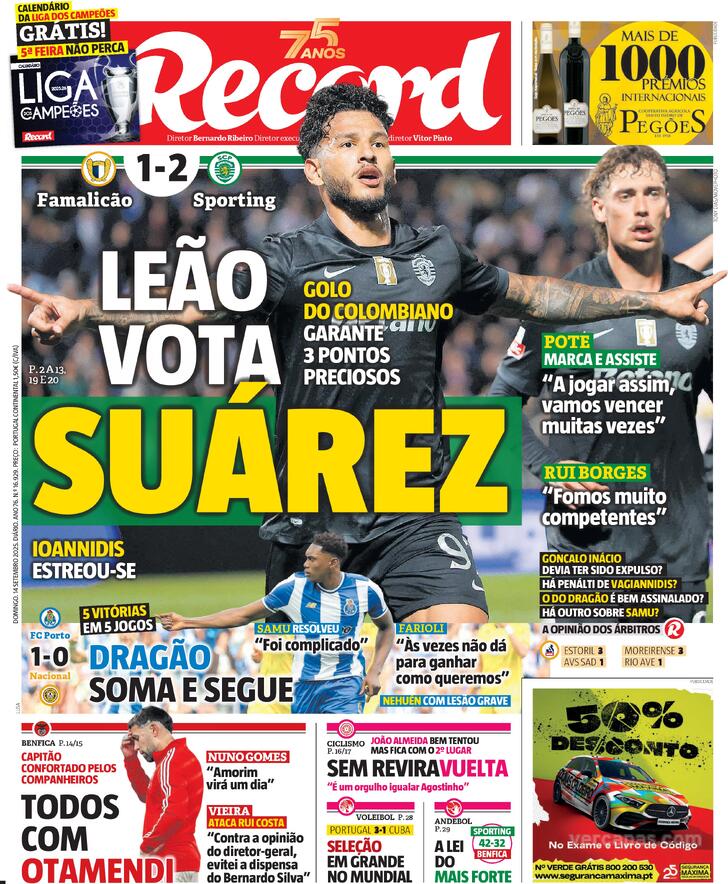 Capa Record - 2025-09-14