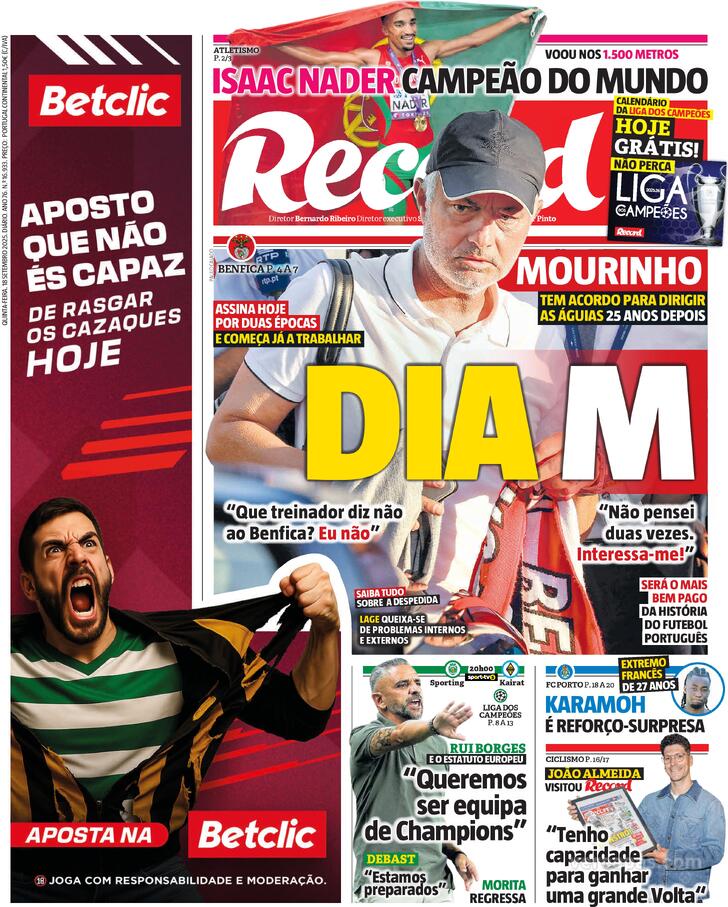 Capa Record - 2025-09-18