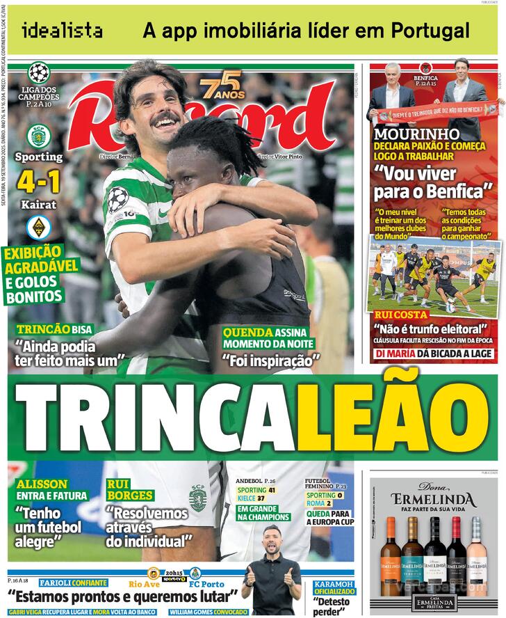 Capa Record - 2025-09-19