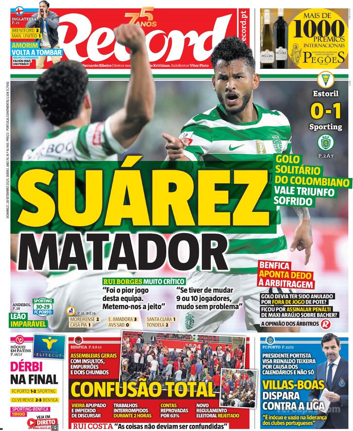 Capa Record - 2025-09-28