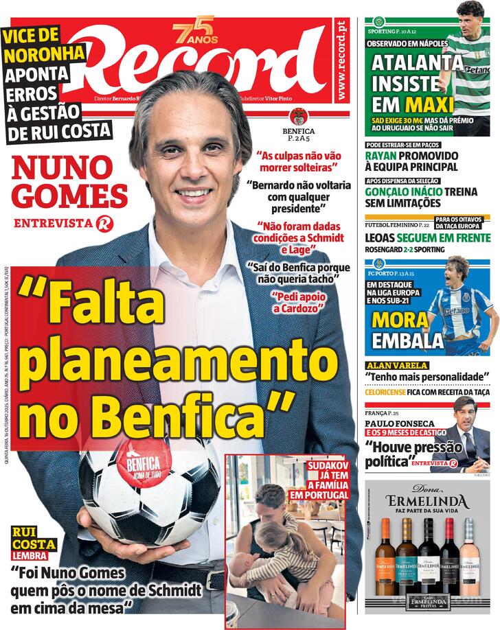 Capa Record - 2025-10-16